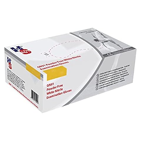 Handsafe Nitrile Powder Free Gloves Large White (Pack of 2000) GN92L Cover
