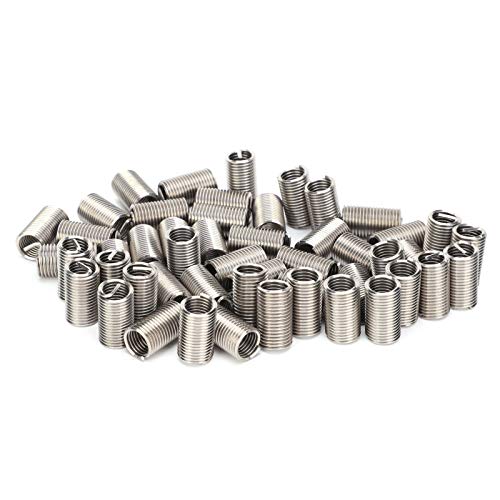 Telituny 50 piezas de rosca de alambre, casquillo de inserción, tornillo de bobina protectora, kit de tuercas de reparación M10 x 1,5 (3D)