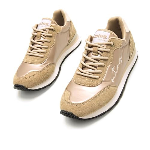 Mtng Para Mujer. 60439 Zapatillas Sport Joggo Dorado (39), Plano, Cordones, Casual - 3