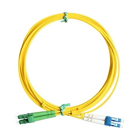OpZonik 5M LCAPC to LC Fiber Optic Patch Cable Singlemode Duplex Optical Patch Cord 9/125µm Fiber Optic Cable LCAPC-LC DX 5 Meter (16.4ft) Cover