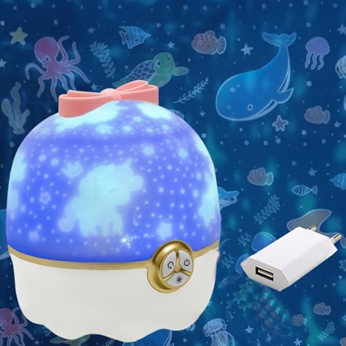 Luminária Infantil Projetor Abajur Criança Recarregável USB CBRN18529 - Commerce Brasil