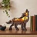Imagen de Drawelry Madera Estatua de Animal Adornos con LED Noche Luces Cadena Mano Tallada Escultura Bosque Animales Figura Artesanías Decoracion para Hogar Oficina Escritorio Deco Navidad Regalos