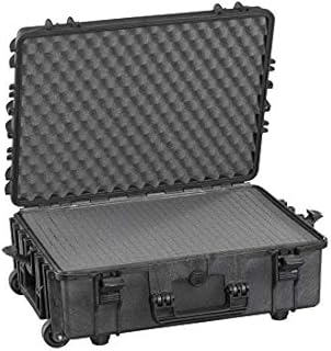 Max MAX540H190STR IP67 Rated Waterproof Durable Watertight Equipment Photography with Hard Carry Pull Handle Plastic Transit Case/Pick and Pluck Foam/Flight Case Tool Box