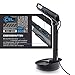 CSL - USB PC Mikrofon – Tischmikrofon Standmikrofon – einstellbare Lautstärke – hohe Klangqualität – Stummschaltung – Windschutz - für Gaming Podcast YouTube - Plug Play