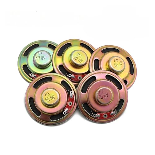 eufeifeiegds 5 pezzi Altoparlante acustico da 1 W 8 Ohm da 5 cm 1 W 8R Diametro ultrasottile 50 mm Altoparlanti per elettronica fai da te
