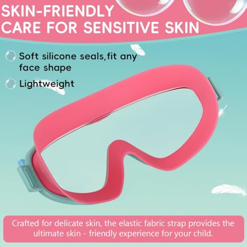 Image of Kids Swimming Goggles, Swimming Goggles for Kids 6-14, Anti Fog, UV Protection, No Leaking Wide Vision for Boys Girls