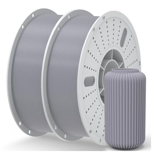 PINBALL PETG 3D Printer Filament 1.75mm High Precision Durable Moisture-Proof Strong Filament Mith Better Flow Dimensional Accuracy +/- 0.02mm Suitable for Most FDM 3D Printers 2 Kilograms Grey