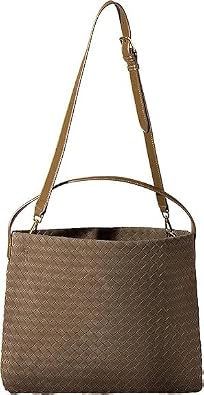 Suede Leather Handbag for Women-Clutch Bag Suede Handbag- Leather Woven Bag-Underarm Purse-Top-Handle Handbag