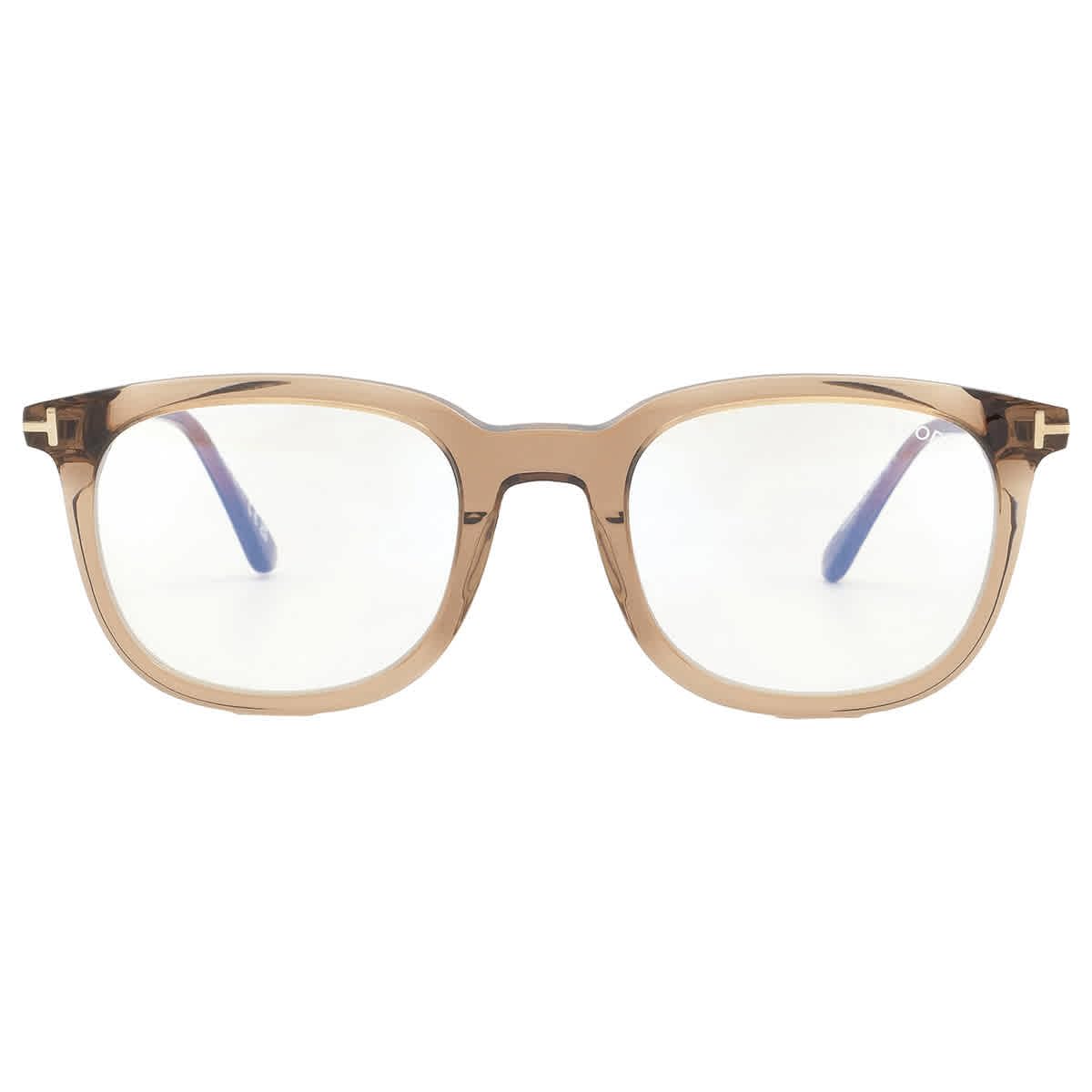 Amazon | Tom Ford メガネ FT 5904 -B 045 シャイニー 透明 ブラウン