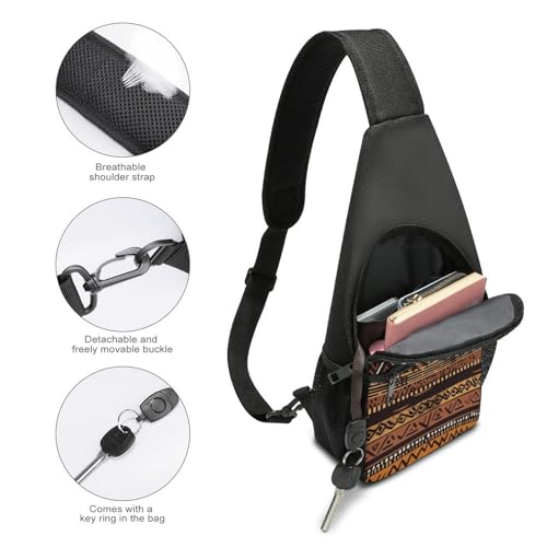 Mochila ligera sling tribal para senderismo y viaje miniatura 4