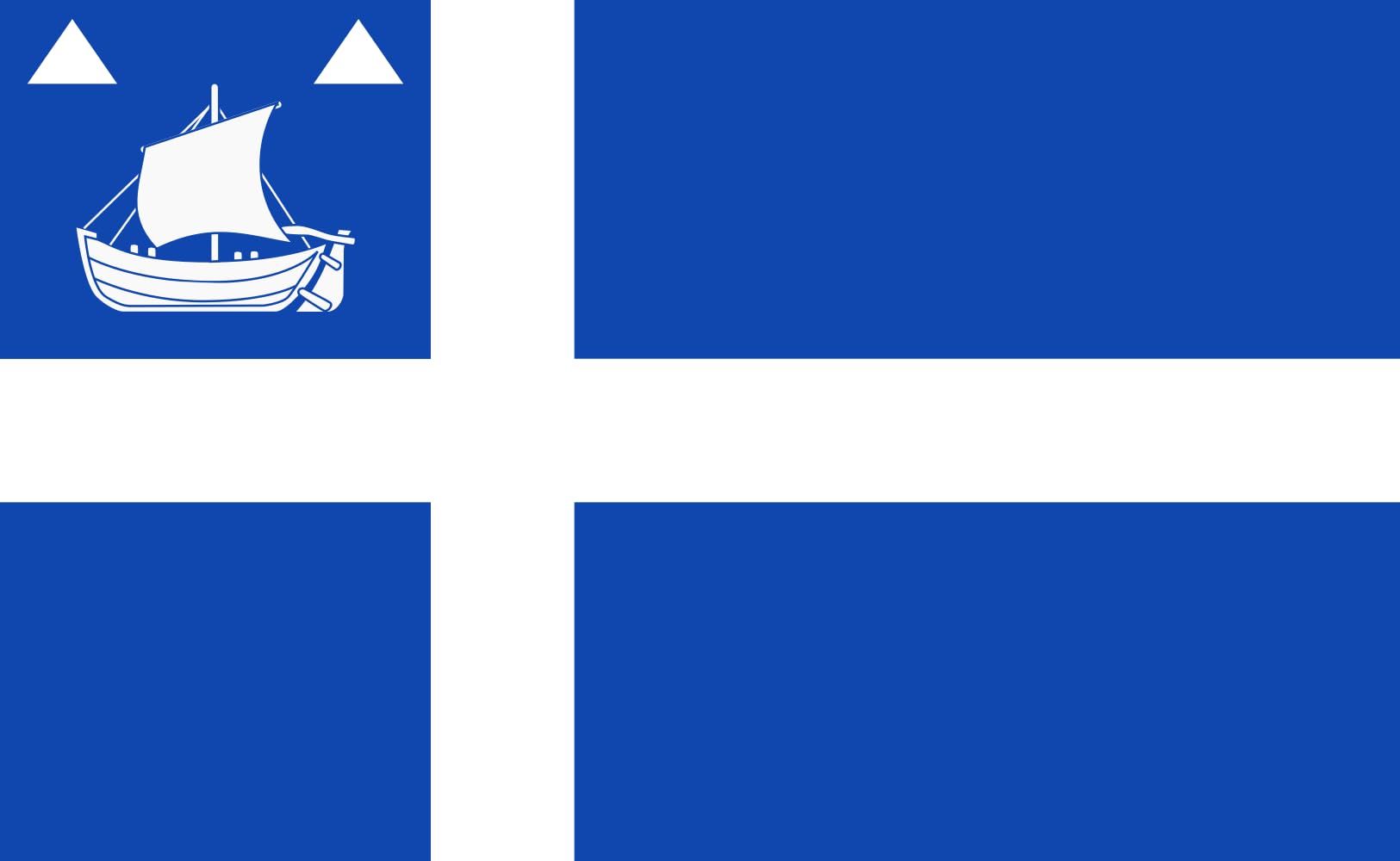 Drapeau L'Île d'Olonne grand format pour décoration de façade vendéenne
