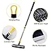 Yocada Floor Scrub Brush Telescopic Handle 2 in 1 Scrape Brush Stiff Bristle Shower Scrubber for Cleaning Patio Bathroom Garage Kitchen Wall Deck Tub Tile 55.9 inch Tall