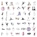 SBOBUY 100PCS Dancing Stickers,Water Bottles Laptop Car Decal - Perfect Dancer Gifts Dance Decals, Dance Party Favors (Dancing)