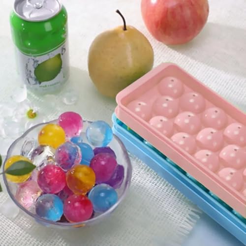 Molde para cubos de hielo esféricos de plástico azul miniatura 5