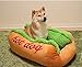 Cuccia per Animali Domestici per Il Sonno Profondo per Cani di Piccola Taglia, Nido per Animali Domestici con Design Hot Dog Tagliato per Orsacchiotti, Barboncini, Letto Caldo per Gatti in Cotone Pp