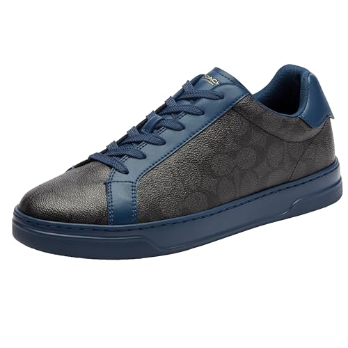 Coach Men's HIGH LINE Sneaker, Deep Blue/Charcoal, 9.5