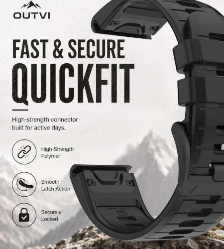 Image of Quickfit 22 watch bands for garmin fenix 8 47mm fenix 7 pro Sapphire Solar fenix 6 Forerunner 965 955 970 935 745 epix Pro Gen 2 47 soft silicone straps replacement