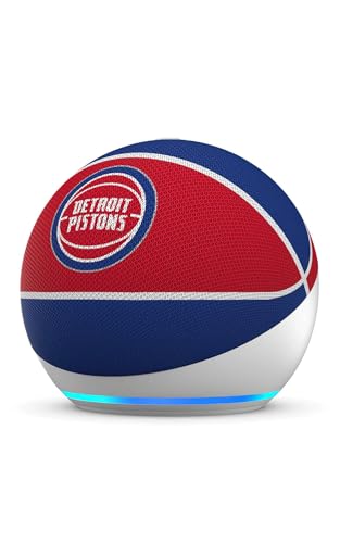 Image of Amazon Echo Dot (newest model) | Officially Licensed NBA Limited-Edition | Detroit Pistons