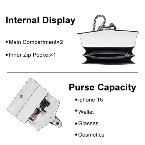 covimy Purse for Women Trendy,Fashion Shoulder Bag Vegan Leather Crossbody Bag Small HandBag3