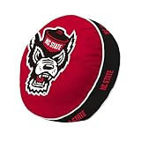 Logo Brands NCAA North Carolina State Wolfpack Puff Pillow – Plush, Soft, Stretchy with Team Color Design