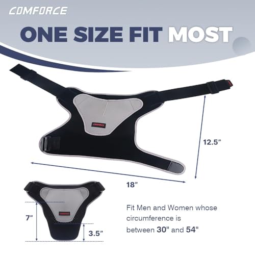 Shoulder Support Wrap with Gel Pad, Shoulder Brace for Pain, Rotator Cuff Support Brace for AC Joint Paint Relief, Shoulder Ice and Hot Pack, Fits Left and Right Arm - Image 3