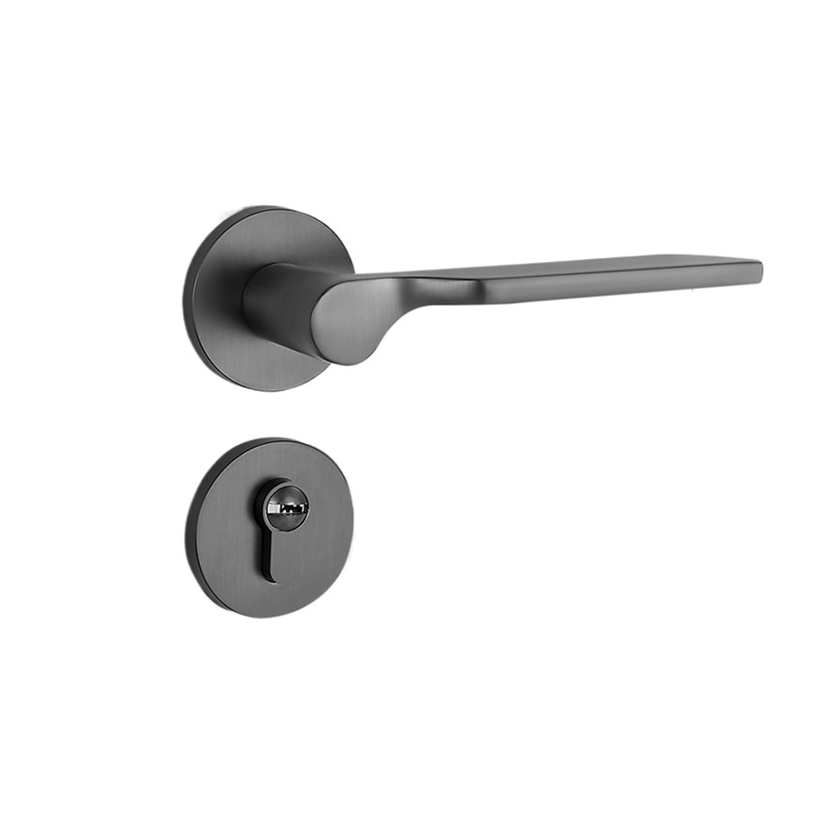 NYRXRYTCA Household Bedroom Door Lock Simple Indoor Door Lock Door Wooden Door Lock Silent Door Lock Door Handle(7701 black nickel door lock)