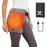 VOFUOTI MAX Hip Heating Pad, Portable Cordless Heated Hip Brace Support with 10000mAh Battery and 3 Heat Settings, Heat Pads for Hip, Leg and Thigh, Gift for Women Men