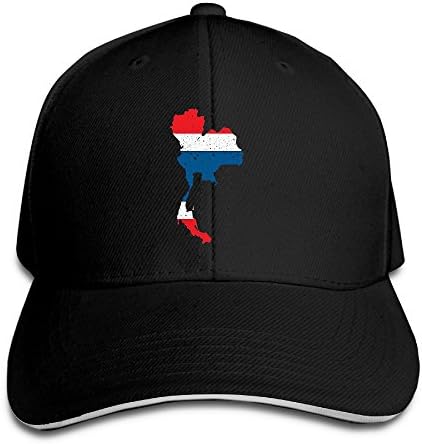 ZJXBaseball Cap Sandwich Cap Thailand Country With Thai Flag Durable Baseball Cap Hats Adjustable Peaked Trucker Cap