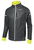 Fori per pollice Mizuno Running Static Breath Thermo Softshell Giacca da Uomo, Nero/Giallo, S