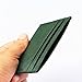 Dark Green Epi leather credit card holder. Handmade Calf leather credit card wallet