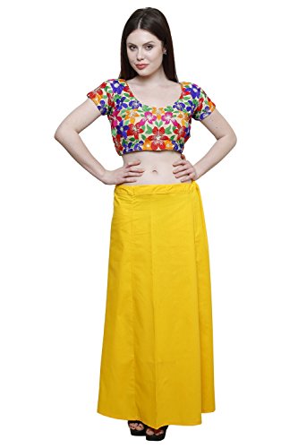 Image of Pistaa combo of 3 Women's Cotton Best Indian Readymade Inskirt Saree petticoats