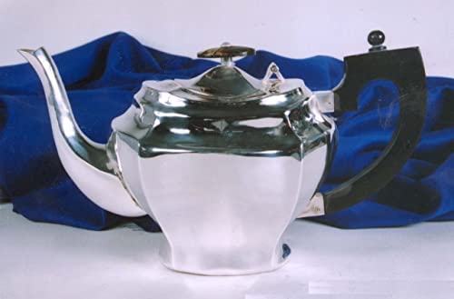 Ottone argentato, Argentato anticato sheffield, Argento - Lun.27 cm - Lar.10 cm - Alt.15 cm