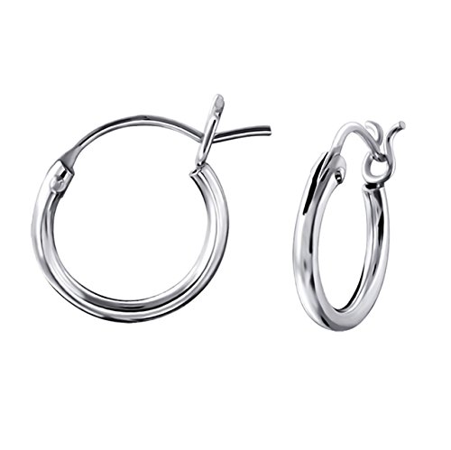 Katy Craig - Paire de petites créoles en argent sterling 10 mm