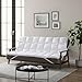 CirclesHome White Futon Mattress Toppers with Anti-Slip Anchors - Futon Cover Filled with Plush Down Alternative Fill - Full Size Futon Cover is Soft, Comfortable and Allergy Free (Size: 54 x 75 x 3)