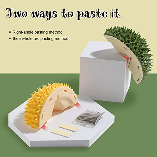 Nvted Cat Multifunction Brush, Durian Shaped Corner Tickler Cat Mint Self Hi Toy Hair Remover Furniture Protector Kittens Scratch Board Sisal Cat Scratching Pad Wall Mounted For Indoor Cats (Green) #TOP3