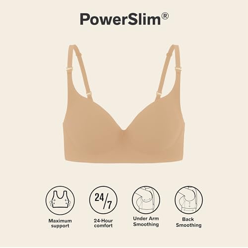 Image of Leonisa High Profile - Back Smoothing Bras for Women, Full Coverage Underwire Bra, Adjustable Hook & Eye Closure