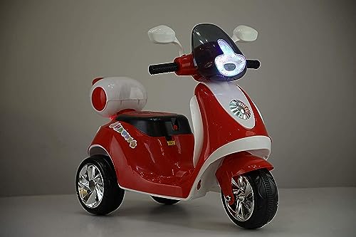MunMun Toy Baby Scooter Battery Operated Ride on Bike with Music and Light for Baby Boy and Baby Girls Upto 4 Years (Red) - Image 4