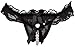 Sexyhut Women Sexy G-Strings Pearl Thongs Crotchless Panties for Sex (Black-5503)