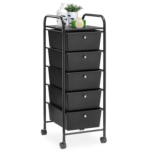 Caisson sur roulettes GINA à 5 tiroirs pour optimiser l'espace de bureau - 2