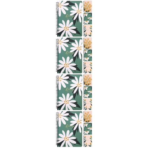 Cahiers à spirale lot notes floral DOITOOL papier écriture pour planification organisation