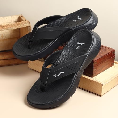 Image of YOHO Snugly 005 Slippers For Men | Cushioned Support | Lightweight Grip | Breathable Comfort | Long-Lasting Build