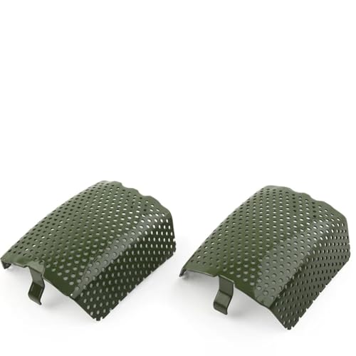 2Pcs Stahl Motorrad Vorne Sattel Bildschirm Einsätze for Harley Davidson V-Rod 2006-2019 & for Touring 2008-2019(Green)