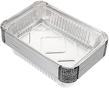 Waytiffer 20Pack Drip Pans Compatible with Weber Grills Spirit Gas Grills, Q Grills, Genesis and Genesis II LX 200 300 Series,Disposable Aluminum Foil BBQ Grease Trays, 8.5 x 6 Inch