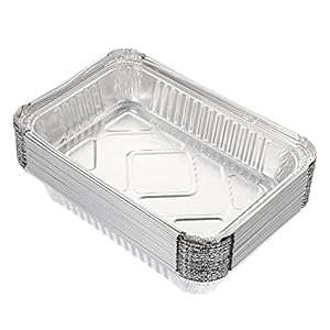 Waytiffer 20Pack Drip Pans Compatible with Weber Grills Spirit Gas Grills, Q Grills, Genesis and Genesis II LX 200 300 Series,Disposable Aluminum Foil BBQ Grease Trays, 8.5 x 6 Inch