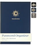 Password Keeper Logbook with Alphabetized Tabbed Pages. Keep Track of Passwords, Usernames and Licenses with This Discrete & Pocket Size Book, Hardcover, 5.75x4'