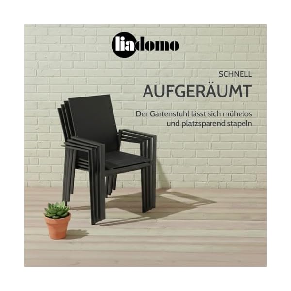 Balkon-Set Limbadi/Torano Aluminium Anthrazit