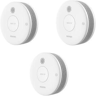 SIEMENS - Siemens Delta Reflex - Juego Completo de detectores de Humo (3 Unidades, 5TC1292-8, con 10 Pilas anuales), Color Blanco