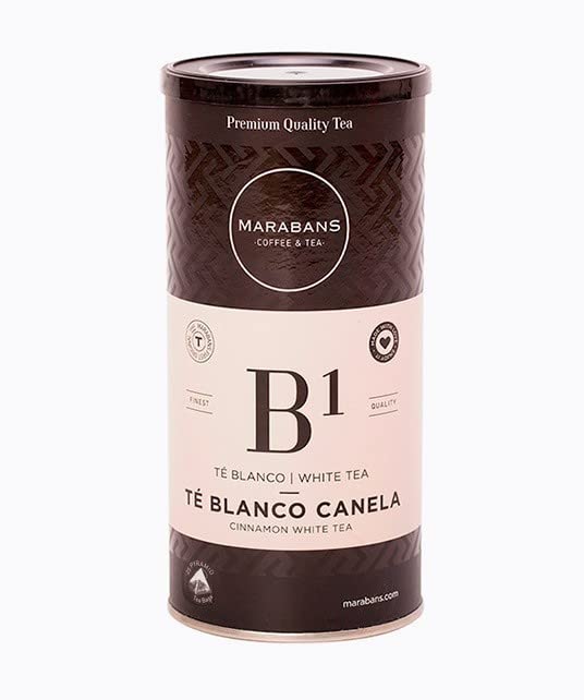 Marabans Té Blanco Canela pirámides 25 sobres sin gluten