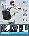 Fenree.geer Travel Backpack for Men, Flight Approved Carry On Luggage Backpack with USB Port, Water Resistant Expandable Computer Daypack, 17.3 Inch Black Business Laptop Backpack for College/Work