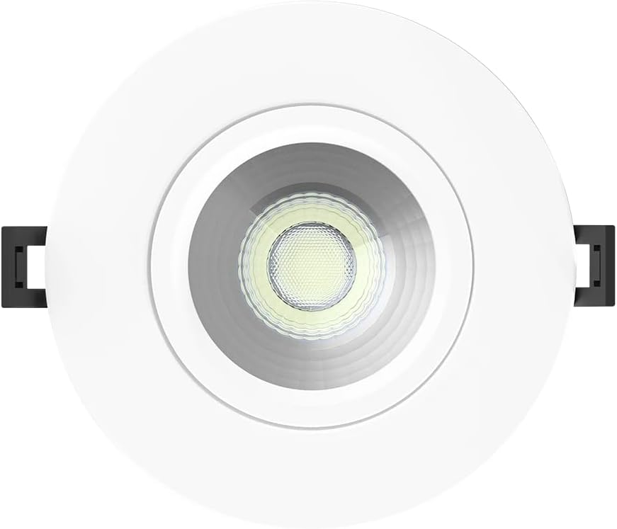 RAB Lighting - G2,3,4, GF4, GR2,3,4 Inch Gimbal LED Downlights - 30 Tilt & 360 Rotation - Ideal for Accent & Directional Lighting - Off-Board Drivers- Wet Location Rated - Dimmable & IC-Rated (G2)